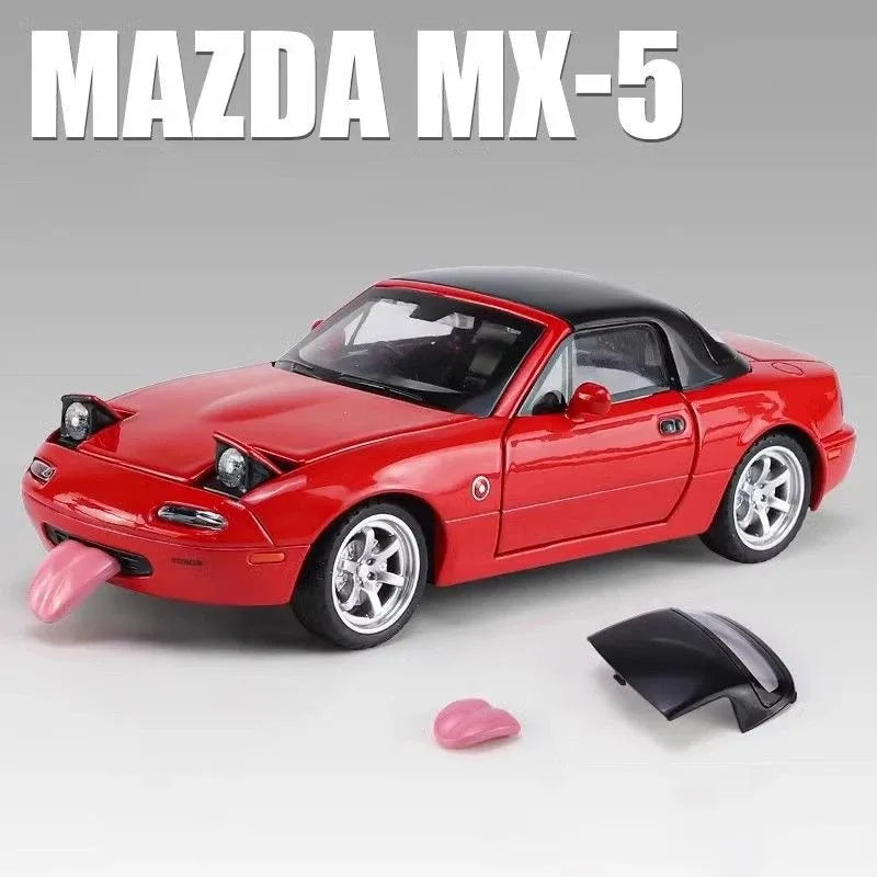 Zawadi ya Mfano wa Gari ya Mazda Miata MX5 Diecast Aloy 132