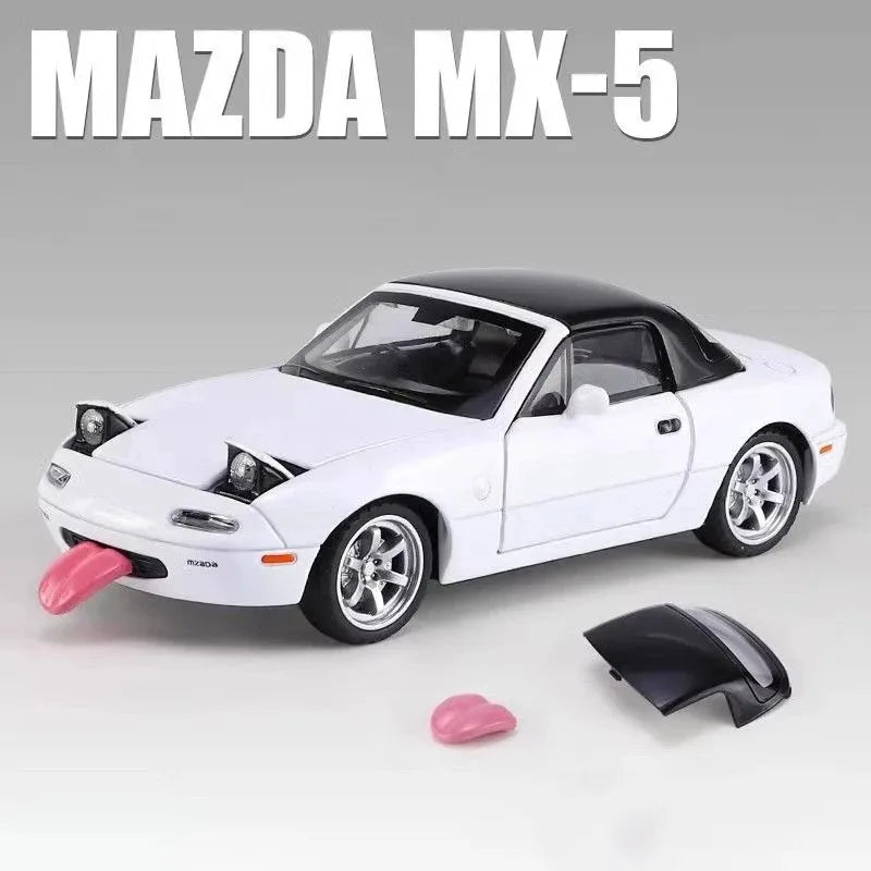 Zawadi ya Mfano wa Gari ya Mazda Miata MX5 Diecast Aloy 132