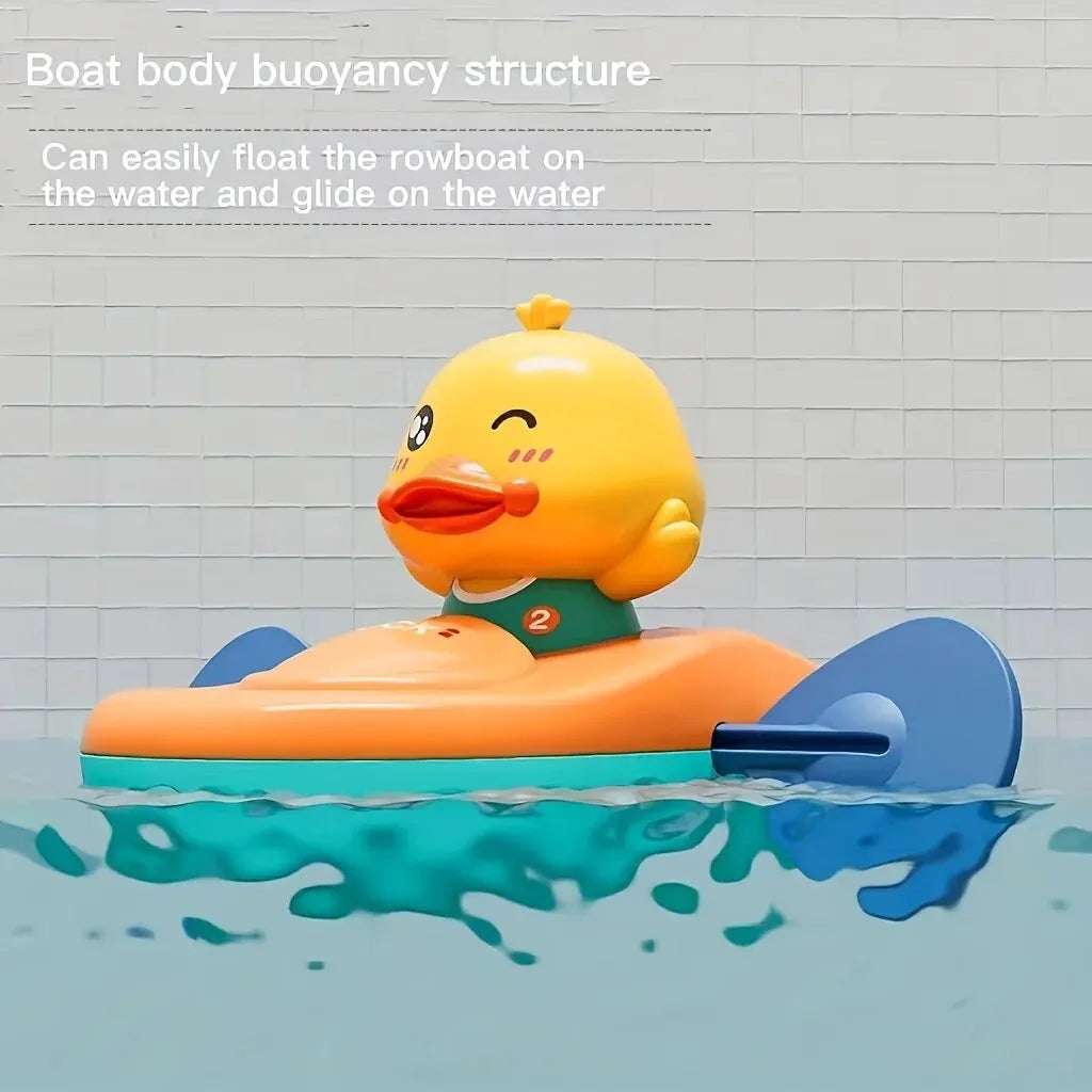 Little Yellow Duck Kayak Bath Toy For Kids Pool Playtime Fun