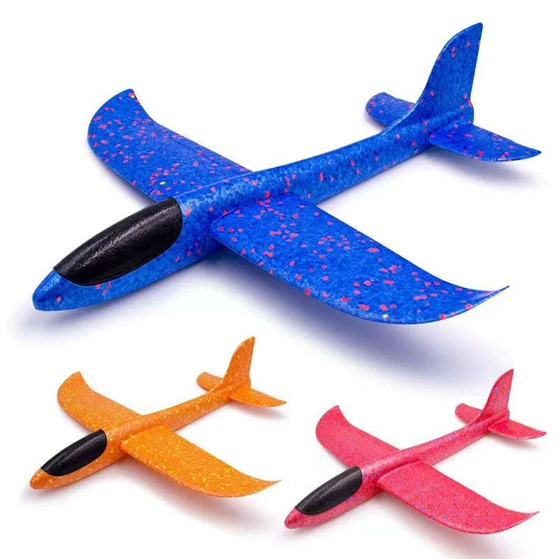 Large Foam Plane Glider Hand Throw Toy For Kids Boys Gift