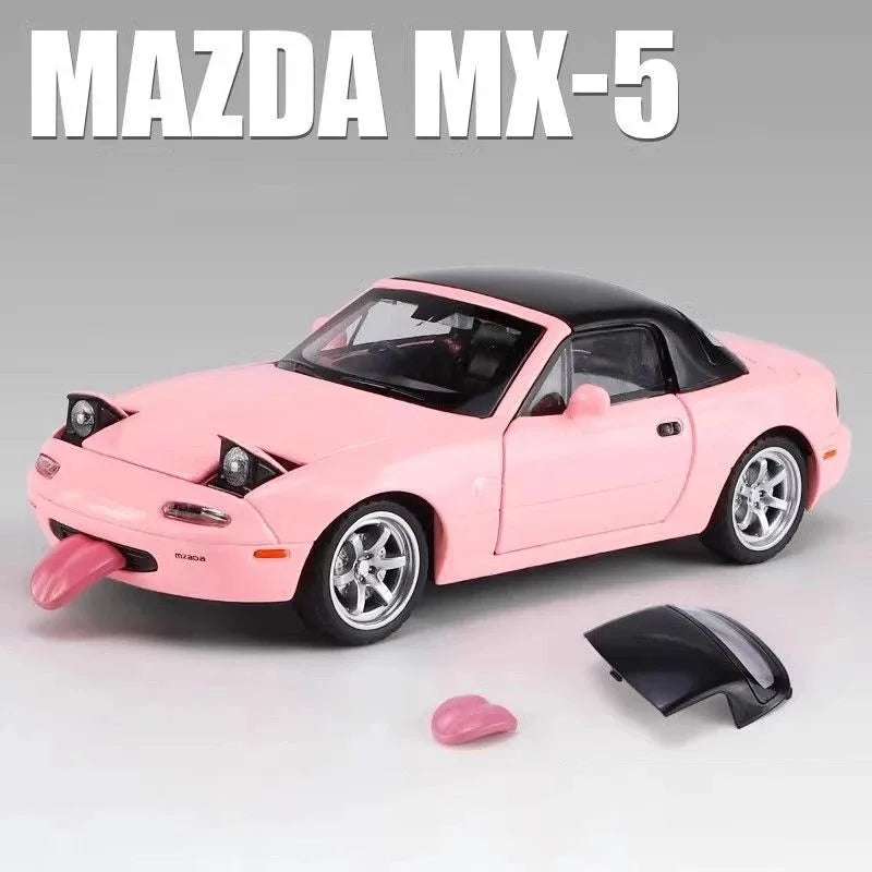Zawadi ya Mfano wa Gari ya Mazda Miata MX5 Diecast Aloy 132
