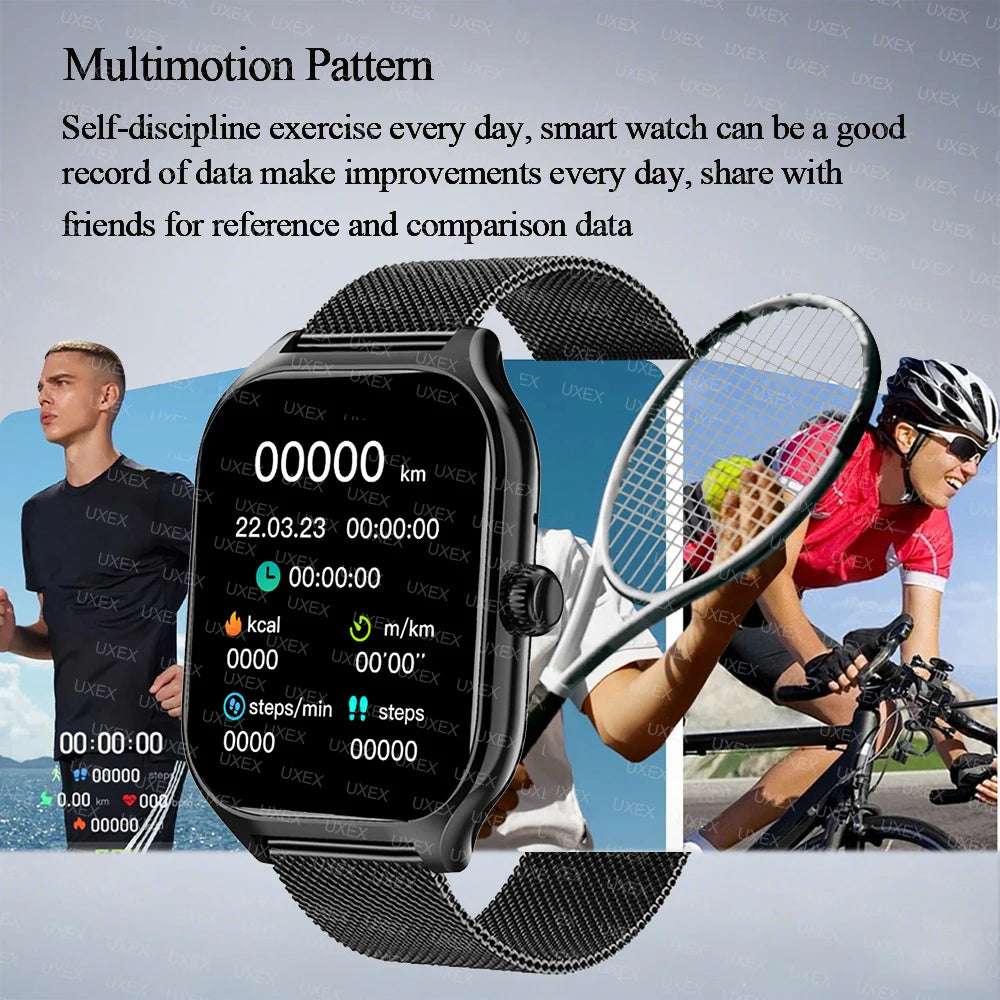 Smart Watch Plus Men Women Fitness Tracker Bluetooth Call