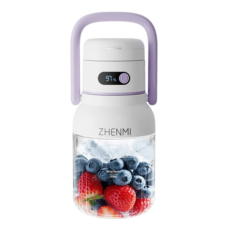 Chombo cha Portable Juicer USB C Kinachoweza Kuchajiwa tena cha 33oz popote ulipo