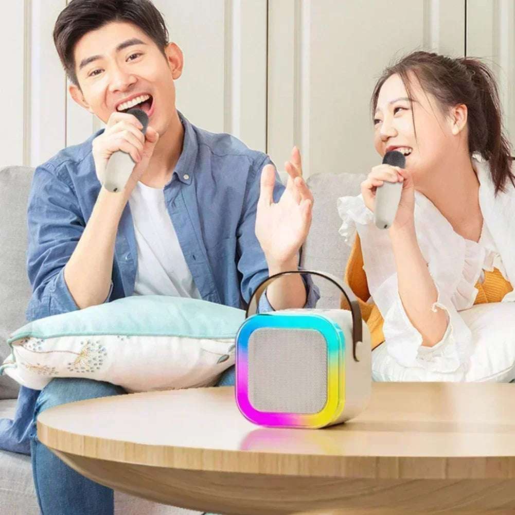 Bluetooth Karaoke Machine K12 Portable PA For Family Mics