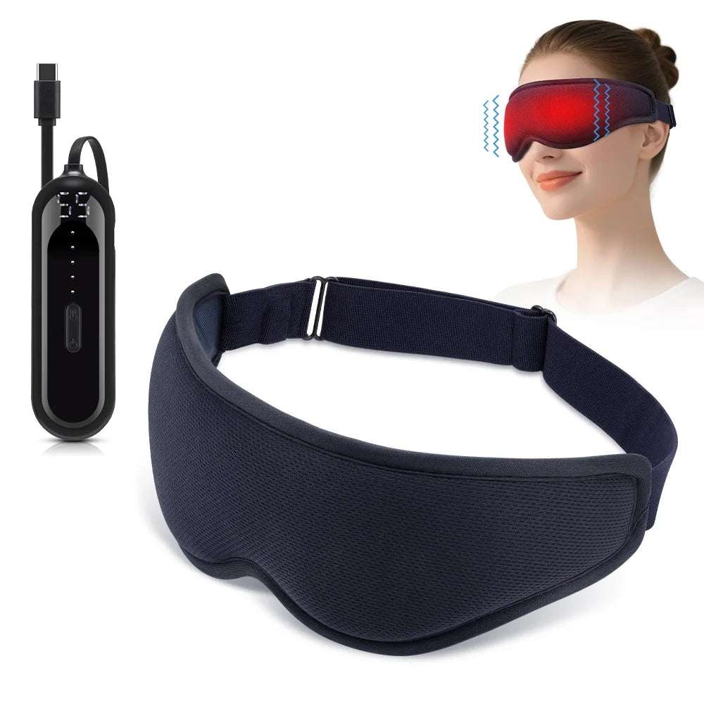 Steam Eye Mask Heated Massager Dry Eyes Travel Sleep Relief