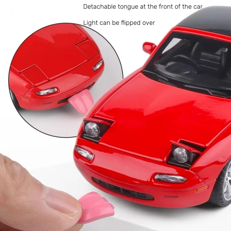 Zawadi ya Mfano wa Gari ya Mazda Miata MX5 Diecast Aloy 132