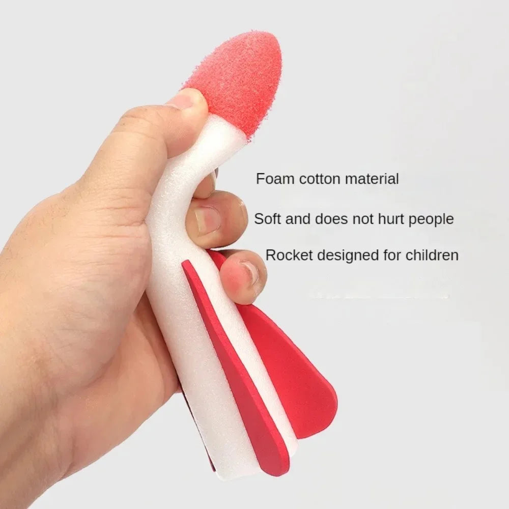 Kids Outdoor Rocket Foot Pump Air Powered Launcher Toy
