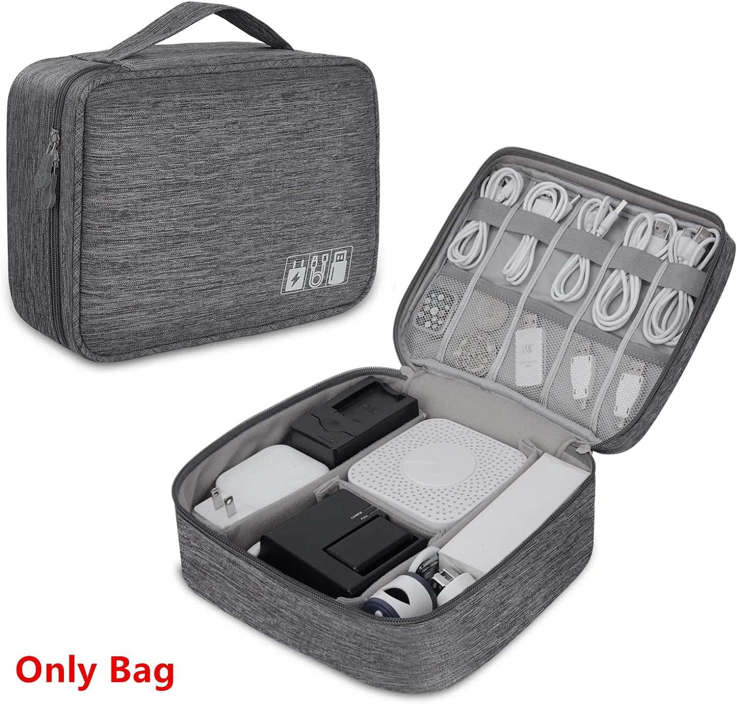 Waterproof Cable Storage Bag Travel Electronic Organizer
