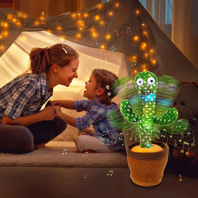 Dancing Cactus Talking Plush Toy 120 Song Speaker Kids Gift