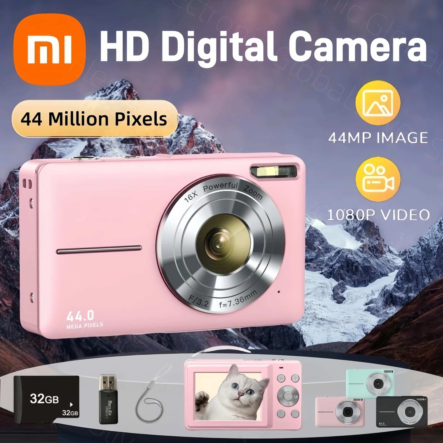 Xiaomi Digital Camera 44MP 1080P Anti Shake Pro Video