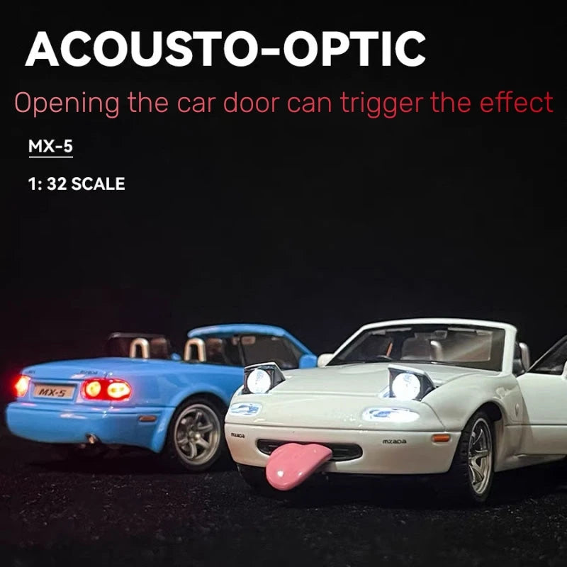 Zawadi ya Mfano wa Gari ya Mazda Miata MX5 Diecast Aloy 132