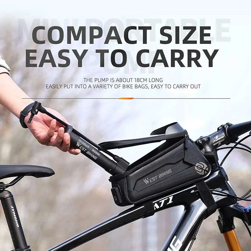 West Biking MTB Pump 80 PSI Manual Air Inflator For Cyclists