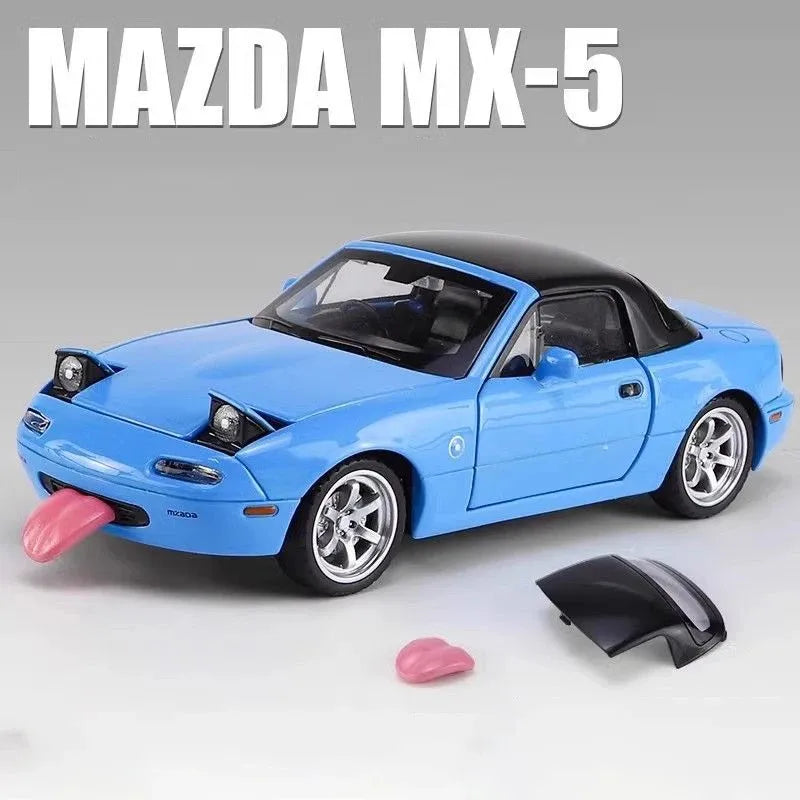 Zawadi ya Mfano wa Gari ya Mazda Miata MX5 Diecast Aloy 132