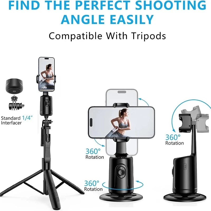 Ufuatiliaji wa Uso wa Cool Dier P01 Gimbal AI kwa TikTok