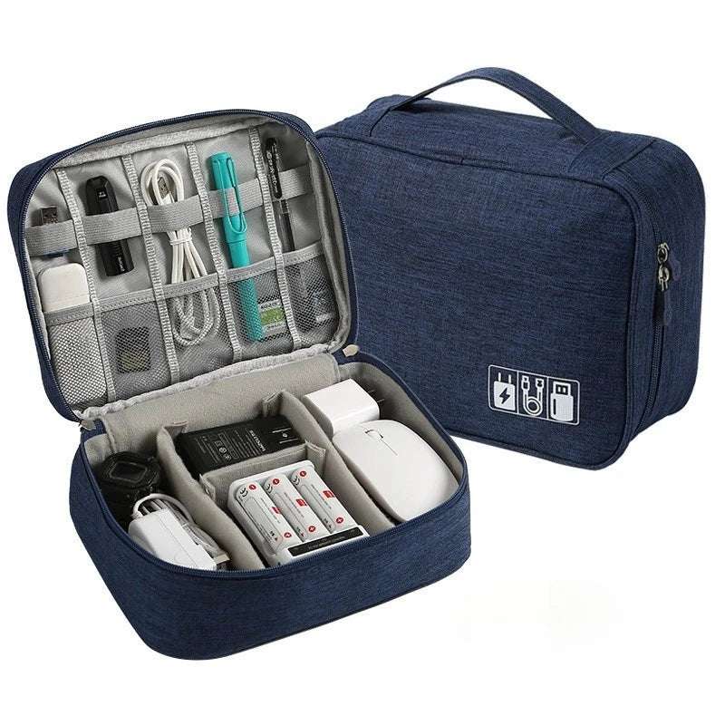 Waterproof Cable Storage Bag Travel Electronic Organizer