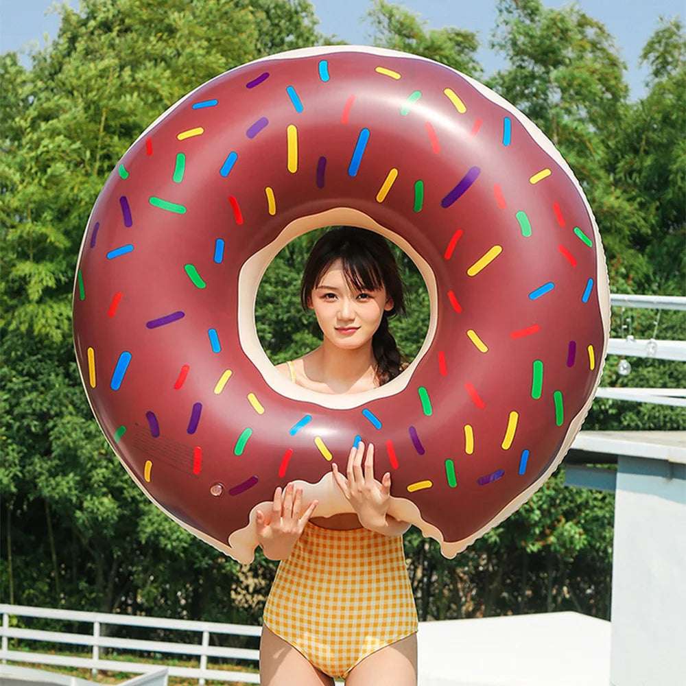 Thickened Inflatable Swim Ring Kids And Adults