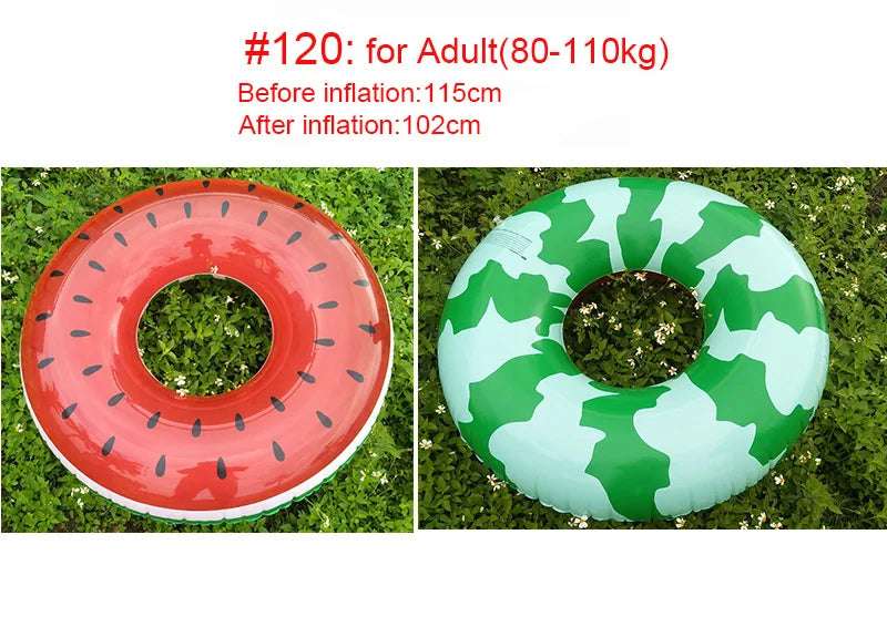 Watermelon Pool Float for Adults and Kids Inflatable Seat