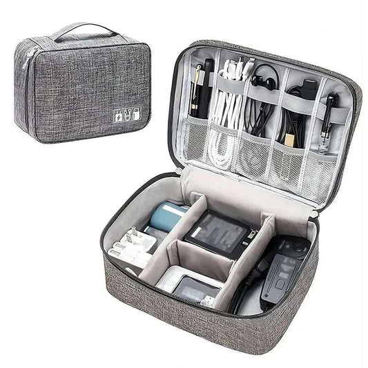 Waterproof Cable Storage Bag Travel Electronic Organizer