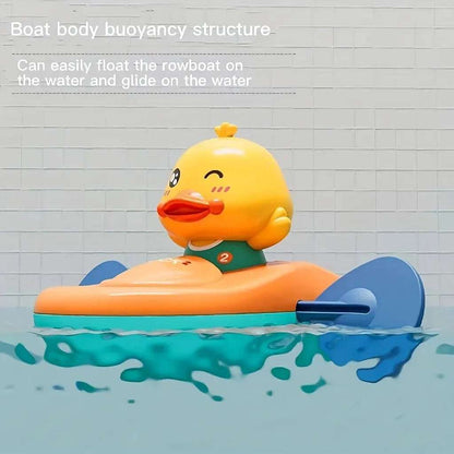 Little Yellow Duck Kayak Bath Toy For Kids Pool Playtime Fun