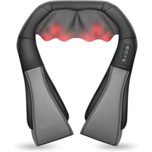 Shiatsu Nyuma Neck Shoulder Massager U Shape Pamoja na Joto Home