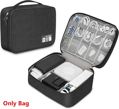 Waterproof Cable Storage Bag Travel Electronic Organizer