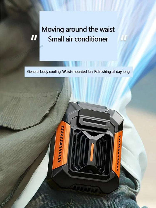 HOMFISH Wearable Neck Fan Clip Portable Power Bank Hiking
