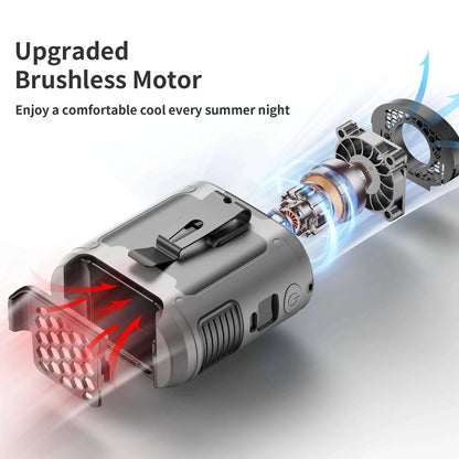 Outdoor Neck Fan 20000mAh Power Bank LED Light For Couriers