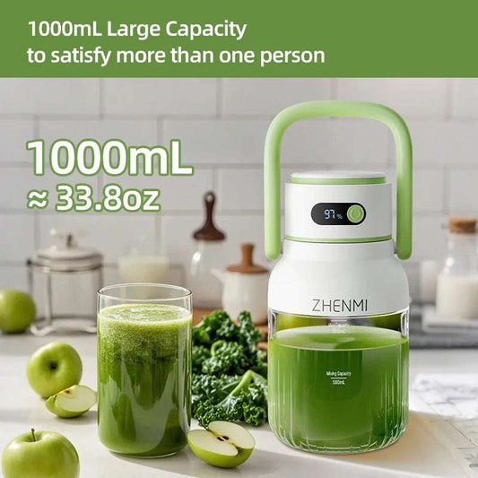 Portable Juicer USB C Rechargeable 33oz Vessel On The Go