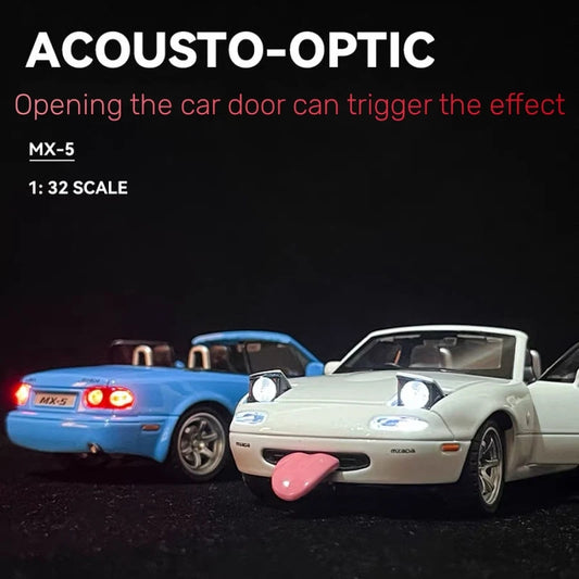 Zawadi ya Mfano wa Gari ya Mazda Miata MX5 Diecast Aloy 132