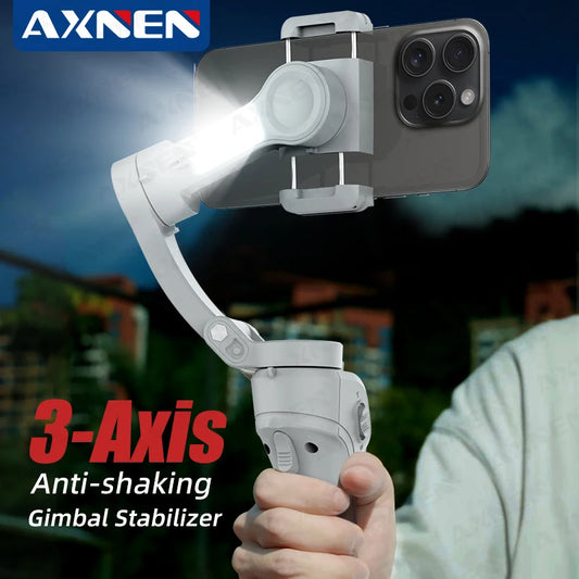 AXNEN HQ6 Smart 3Axis Smartphone Gimbal Vloggers Jaza Mwanga