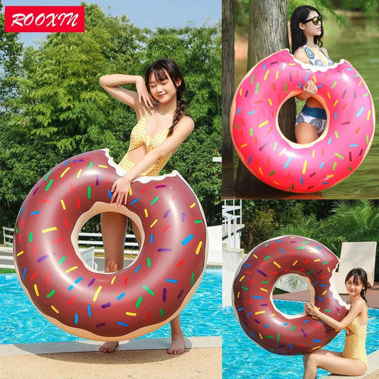 Thickened Inflatable Swim Ring Kids And Adults