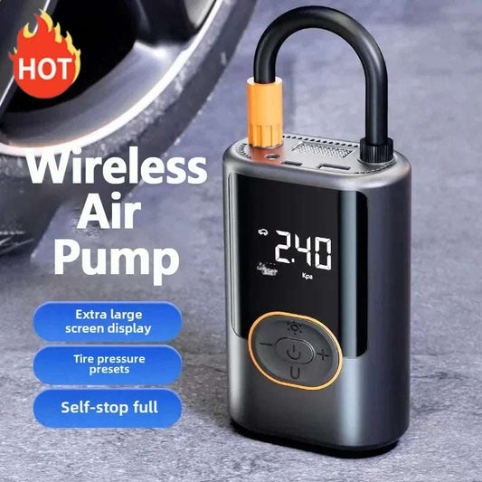 Wireless Car Air Compressor With Digital Display For Bikes