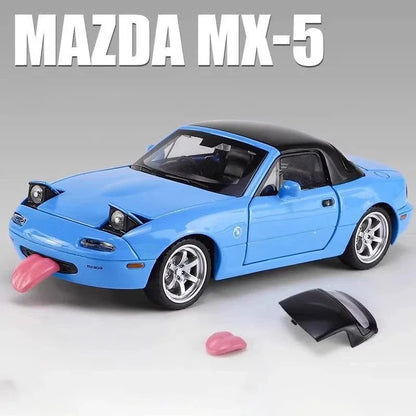 Zawadi ya Mfano wa Gari ya Mazda Miata MX5 Diecast Aloy 132