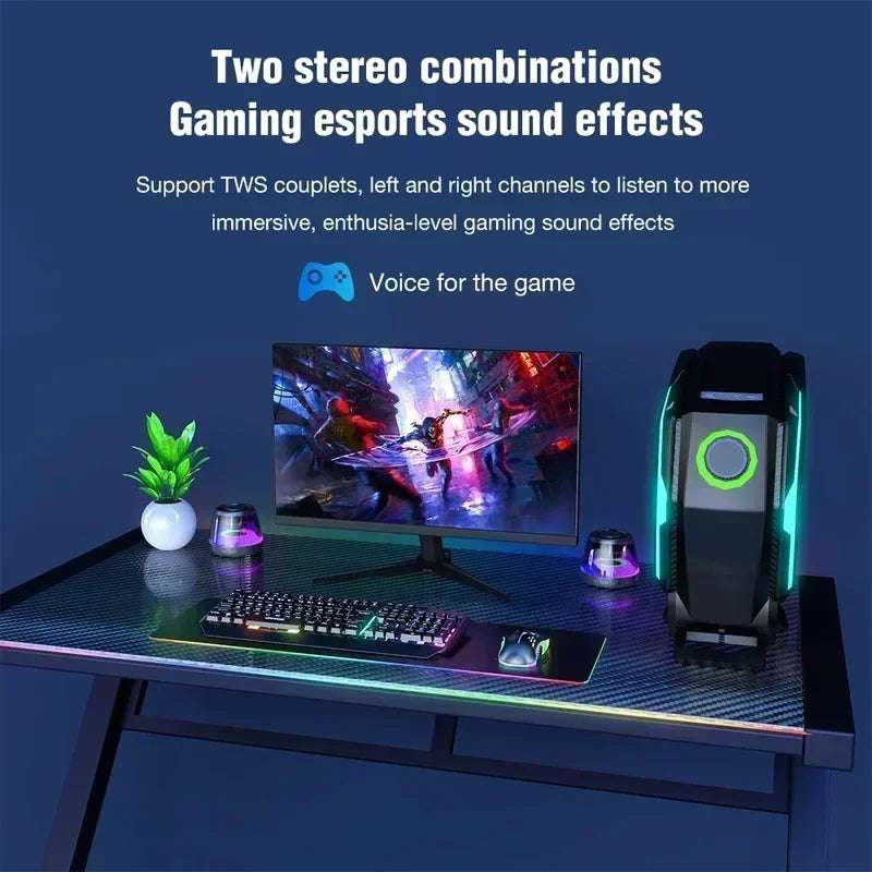 Magnetic Bluetooth Speaker RGB Portable On The Go Audio