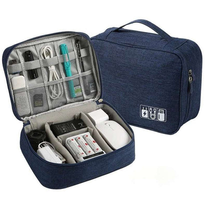 Waterproof Cable Storage Bag Travel Electronic Organizer