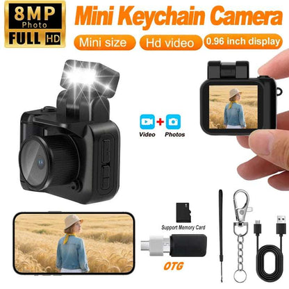Y4000 HD 1080P Mini Keychain Camera For Kids With Screen