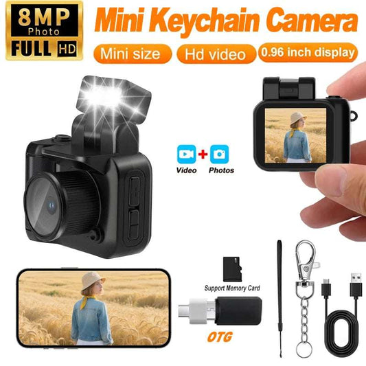 Y4000 HD 1080P Mini Keychain Camera For Kids With Screen