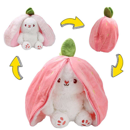 Fruit Rabbit Plush Pillow For Girls Cute Birthday Gift